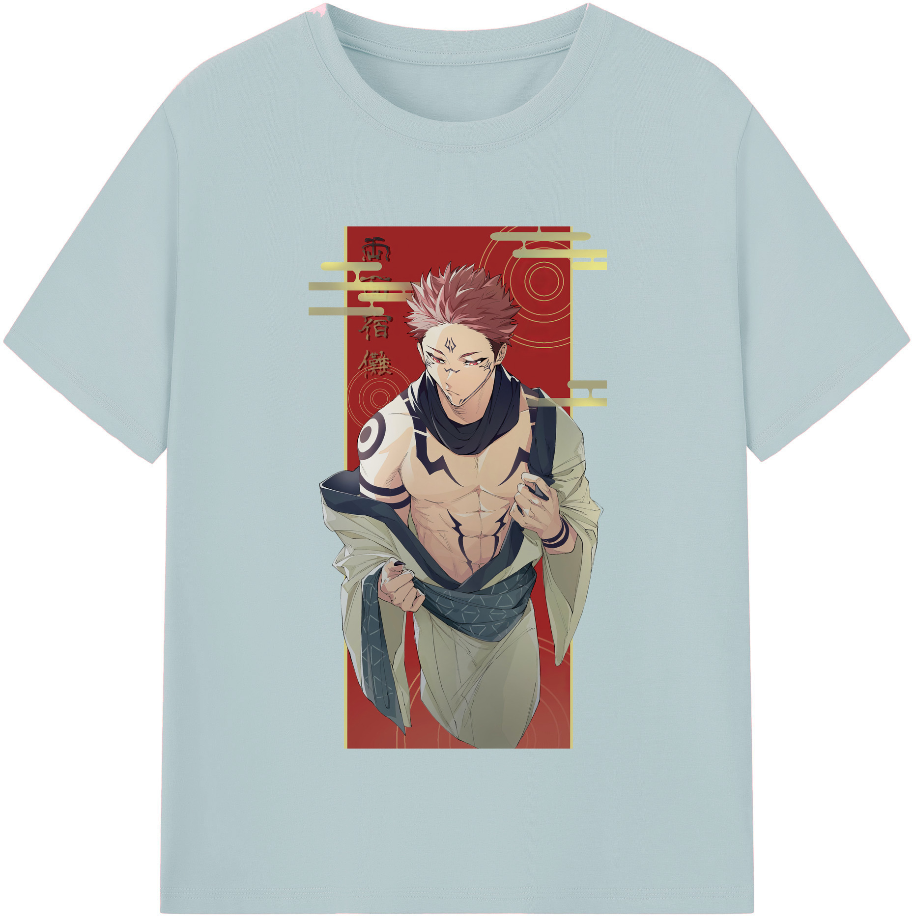 （画像用） 呪術廻戦 Jujutsu Kaisen 綿100％半袖Tシャツ（フロントプリント）